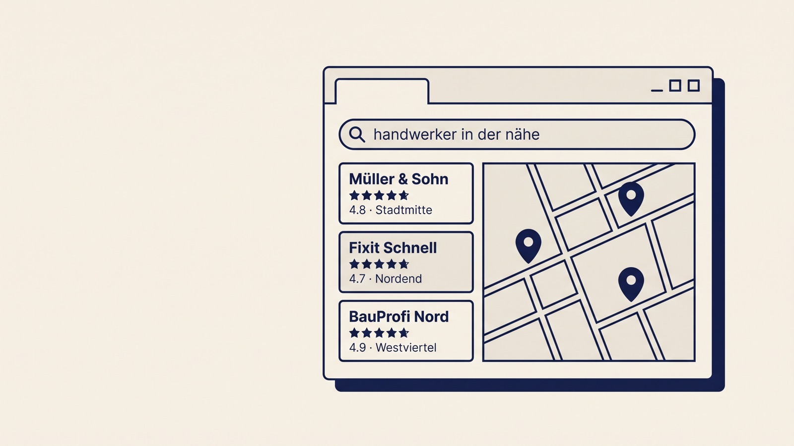 Desk with laptop, notebook and coffee, with icons for price, growth and location: what local SEO costs